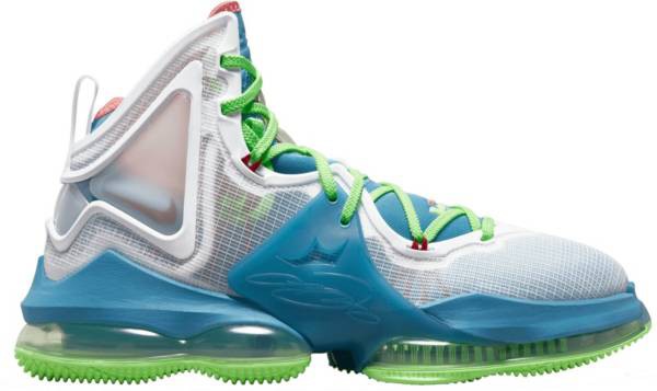 ナイキ メンズ バッシュ Nike Lebron 19 Basketball Shoes - Blue/Green/White