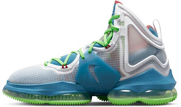ナイキ メンズ バッシュ Nike Lebron 19 Basketball Shoes - Blue/Green/White