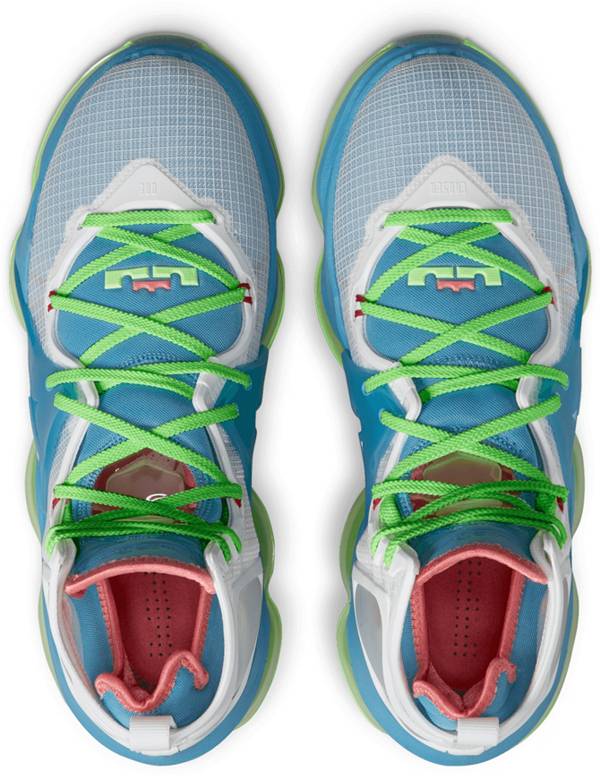 ナイキ メンズ バッシュ Nike Lebron 19 Basketball Shoes - Blue/Green/White