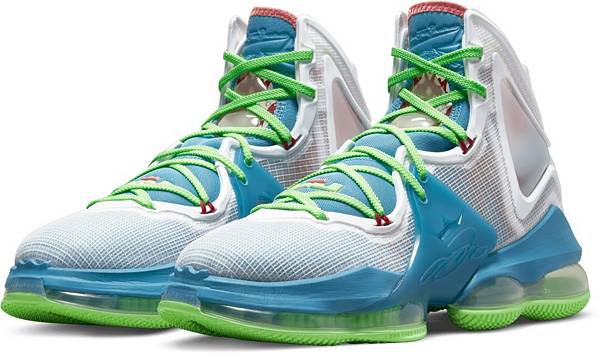 ナイキ メンズ バッシュ Nike Lebron 19 Basketball Shoes - Blue/Green/White