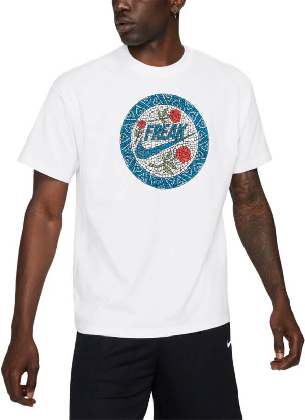 ナイキ メンズ Tシャツ Nike Men's Giannis Swoosh Freak Basketball T-Shirt - White