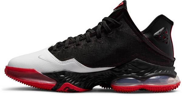 ナイキ メンズ バッシュ Nike LeBron 19 Low Basketball Shoes - Black/White/Red