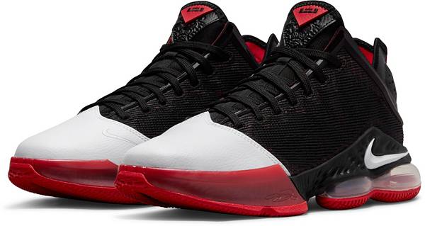 ナイキ メンズ バッシュ Nike LeBron 19 Low Basketball Shoes - Black/White/Red