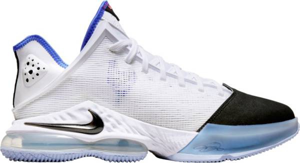 ナイキ メンズ バッシュ Nike LeBron 19 Low Basketball Shoes - White/Black/Blue