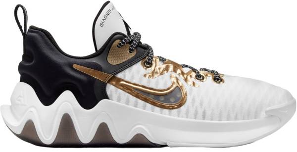 ナイキ メンズ バッシュ Nike Giannis Immortality Basketball Shoes - White/Gold/Black