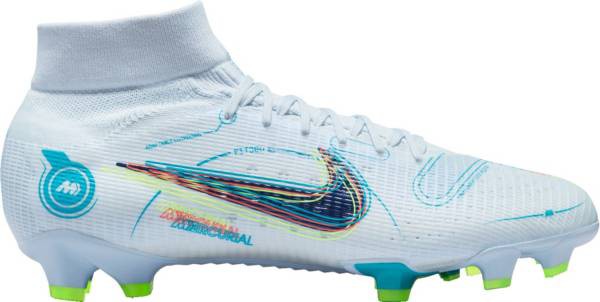 ナイキ メンズ マーキュリアル スーパーフライ８ サッカー スパイク Nike Mercurial Superfly 8 Pro FG Soccer Cleats - Grey/Blue