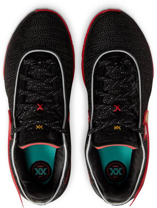 ナイキ メンズ バッシュ Nike LeBron XX Basketball Shoes - Black/Red/Yellow ナイキ メンズ バッシュ Nike LeBron XX Basketball Shoes - Black/Red