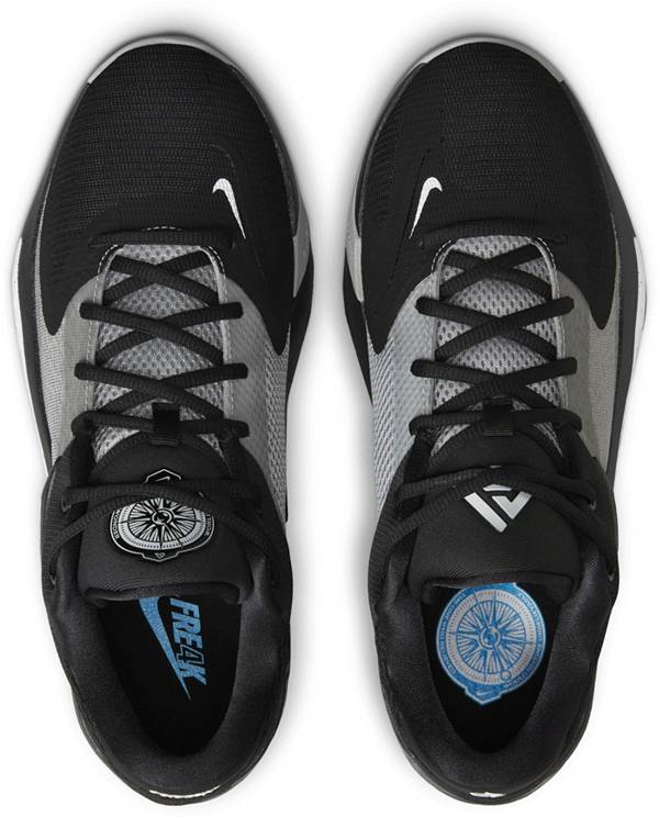 ナイキ メンズ バッシュ Nike Zoom Freak 4 Basketball Shoes - Black/White/Blue/Yellow_3