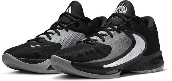 ナイキ メンズ バッシュ Nike Zoom Freak 4 Basketball Shoes - Black/White/Blue/Yellow_4
