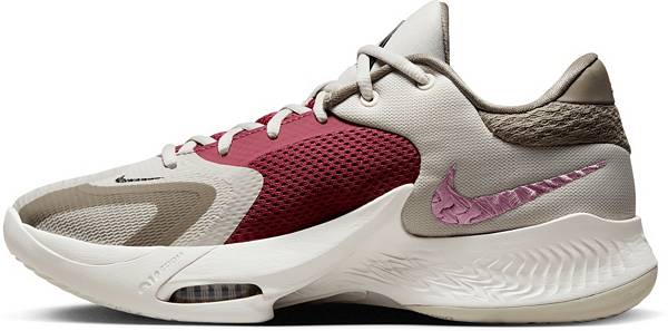 ナイキ メンズ バッシュ Nike Zoom Freak 4 Basketball Shoes - Light Bone/Moon Fossil/Sweet Beet_2