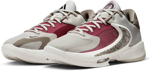 ナイキ メンズ バッシュ Nike Zoom Freak 4 Basketball Shoes - Light Bone/Moon Fossil/Sweet Beet_4