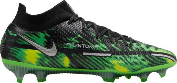 ナイキ メンズ ファントム GT２ サッカー スパイク Nike Phantom GT2 Elite Dynamic Fit Shock Wave FG Soccer Cleats - Black/Green