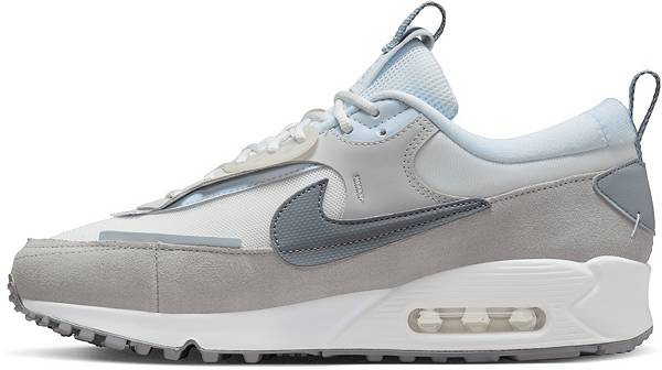ナイキ レディース スニーカー Nike Women's Air Max 90 Futura Shoes - White/Grey_2