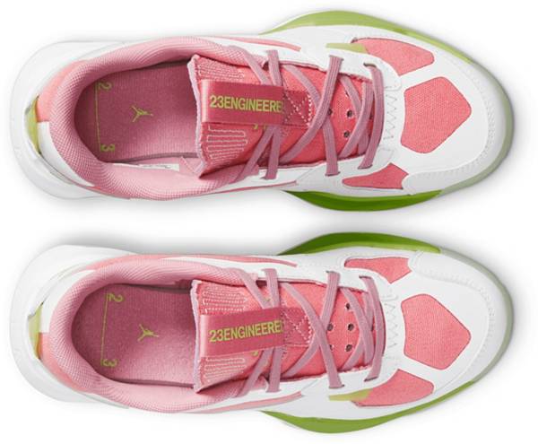 ジョーダン キッズ バッシュ Jordan Kids' GS Air 200E - White/Pink 白 ホワイト バスケットシューズ ミニバス 子供 男の子 女の子 ジョーダン キッズ バッシュ Jordan Kids' GS Air 200E - White/Pink