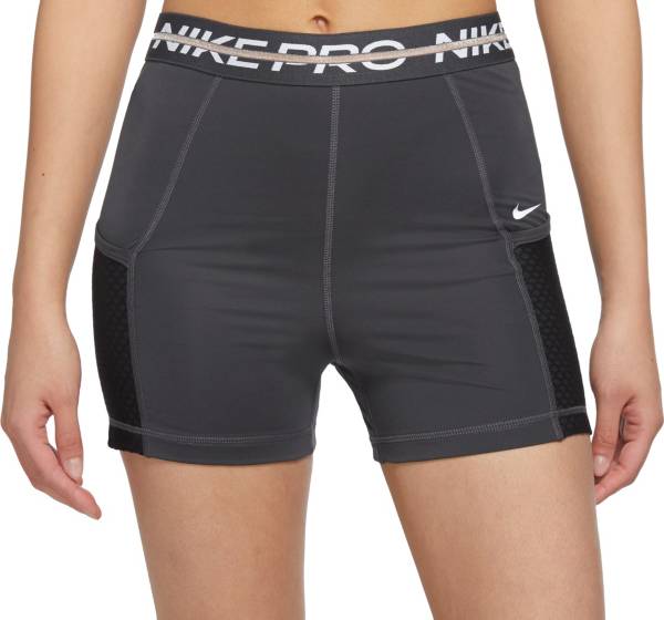 ナイキ レディース トレーニングショーツ Nike Pro Women's High-Rise 3” Shorts - Dk Smoke Grey