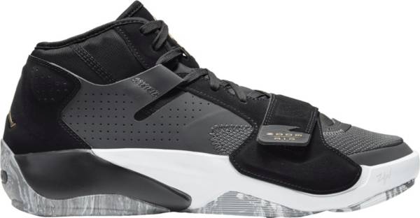 ジョーダン メンズ バッシュ Jordan Zion 2 Basketball Shoes - Black/llic Gold
