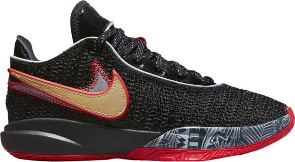 ナイキ キッズ バッシュ Nike Kids' Grade School Lebron XX Basketball Shoes - Black/Red/Gold