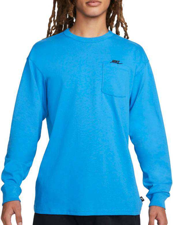 送料無料・選べる4個セット NIKE ナイキ シャツ トップス メンズ Nike Sportswear Premium Essentials  Men's Long-Sleeve Pocket T-Shirt Lt Photo Blue/Blue Chill 