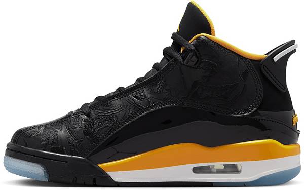 ジョーダン キッズ バッシュ Jordan Kids' Grade School Dub Zero Basketball Shoes - Black/Taxi/White_2