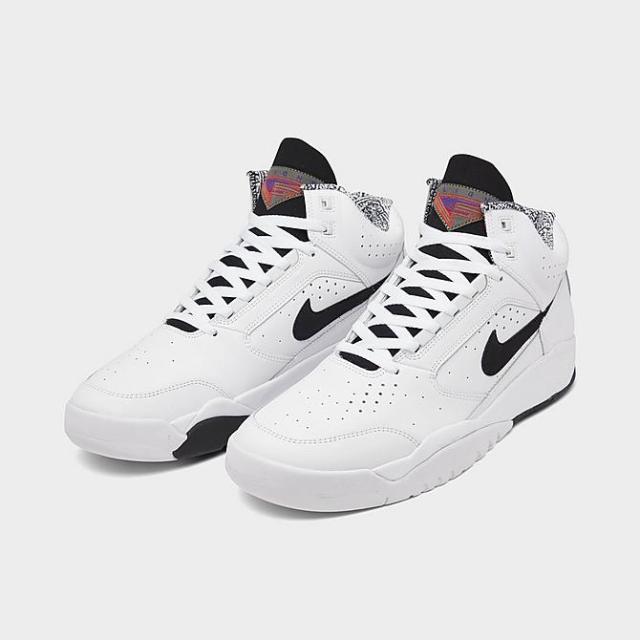 ナイキ メンズ スニーカー Nike Air Flight Lite Mid - White/Black_1