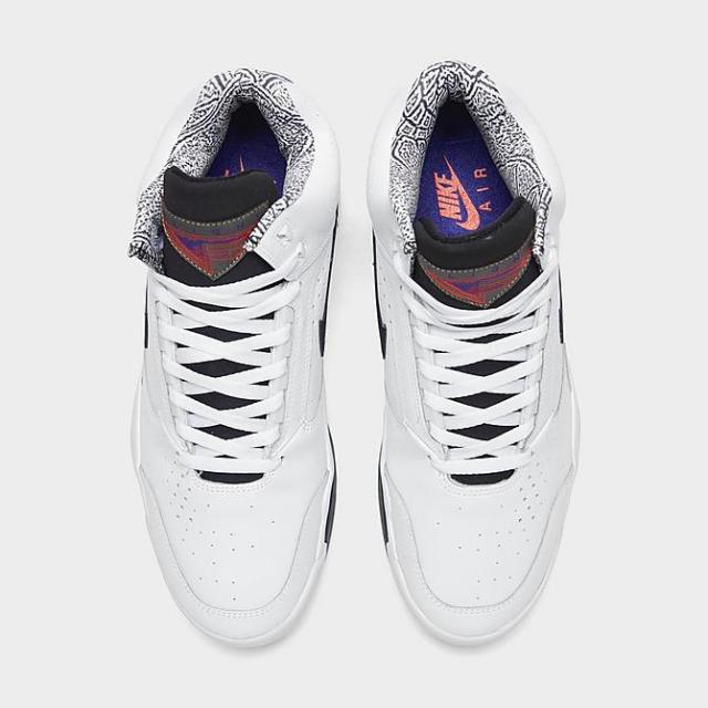 ナイキ メンズ スニーカー Nike Air Flight Lite Mid - White/Black_4