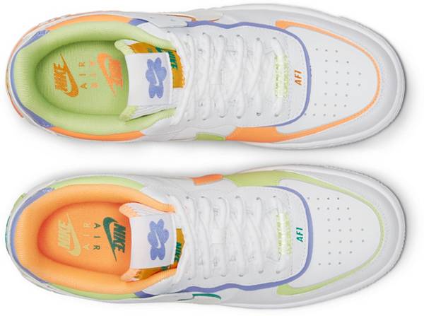 ナイキ レディース スニーカー Nike Women's Air Force 1 Shadow Shoes - White/Peach Cream_3