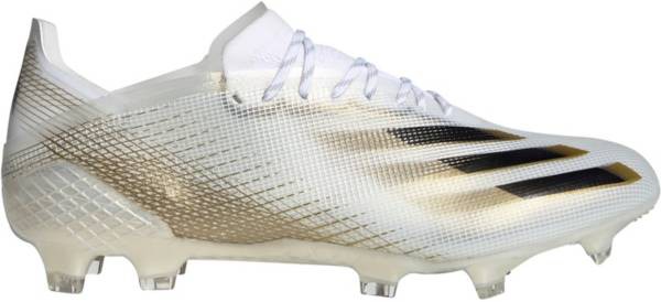 アディダス メンズ サッカーシューズ adidas Men's X Ghosted.1 FG Soccer Cleats スパイク WHITE/GOLD