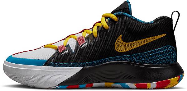 ナイキ キッズ バッシュ Nike Kids' Grade School Flytrap VI Basketball Shoes - Black/Red/White_2