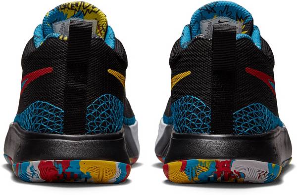 ナイキ キッズ バッシュ Nike Kids' Grade School Flytrap VI Basketball Shoes - Black/Red/White_4