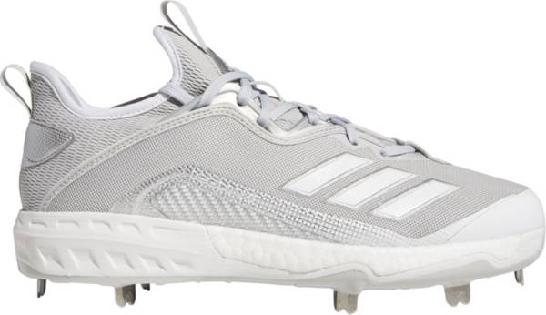 アディダス メンズ 野球 シューズ スパイク adidas Icon 6 Metal Baseball Cleats - Grey/Whiteの通販は 29,370円