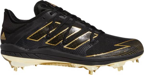 アディダス メンズ 野球 シューズ スパイク adidas Afterburner 7 Gold l Baseball Cleats - Black/Gold