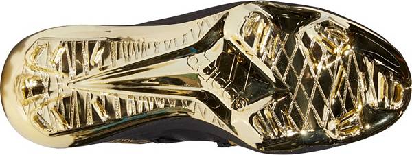 アディダス メンズ 野球 シューズ スパイク adidas Afterburner 7 Gold Metal Baseball Cleats - Black/Gold_1