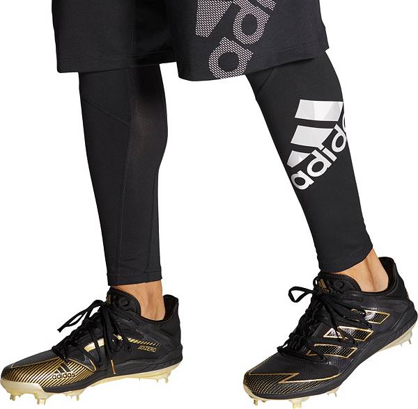 アディダス メンズ 野球 シューズ スパイク adidas Afterburner 7 Gold Metal Baseball Cleats - Black/Gold_2