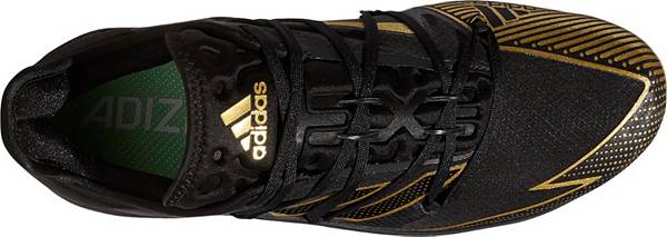 アディダス メンズ 野球 シューズ スパイク adidas Afterburner 7 Gold Metal Baseball Cleats - Black/Gold_4