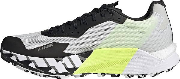 アディダス メンズ ランニングシューズ adidas Men's Terrex Agravic Ultra Trail Running Shoes - White/Grey/Black_2