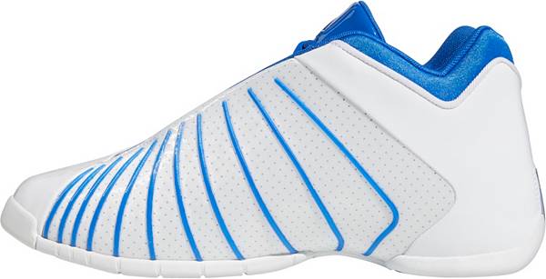 アディダス メンズ バッシュ Adidas Men's T-Mac 3 Restomod Shoes - White/Blue/Sil Met_2