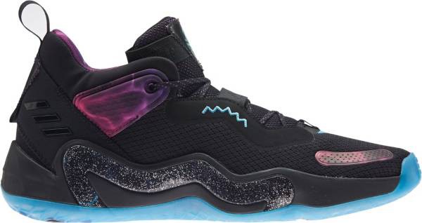 アディダス メンズ イシュー３ バッシュ adidas D.O.N. Issue #3 Basketball Shoes - Black/Blue/Purple