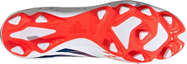 アディダス メンズ サッカー スパイク adidas Predator Edge.4 FXG Soccer Cleats - White/Multi アディダス メンズ サッカー スパイク adidas Predator Edge.4 FXG