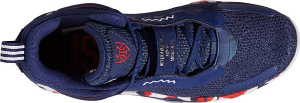 アディダス メンズ イシュー３ バッシュ adidas D.O.N. Issue #3 Basketball Shoes - Navy/White/Red_3