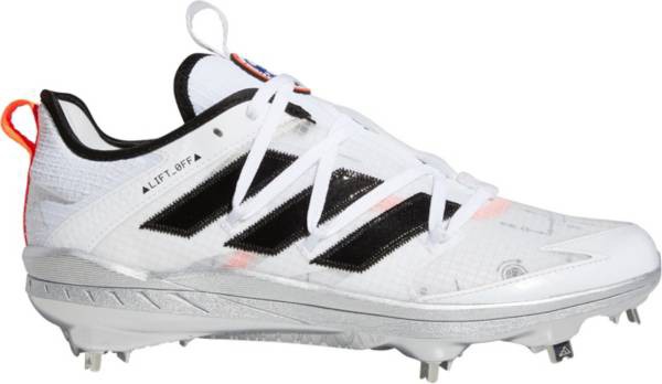 アディダス メンズ 野球 シューズ スパイク adidas adizero Grail 7 Liftoff Metal Baseball Cleats - White/Silver