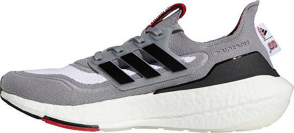 アディダス メンズ ランニングシューズ adidas Men's Ultraboost 21 NC State Running Shoes - Grey/Black/Red アディダス メンズ ランニングシューズ adidas Men's Ultraboost 21 NC