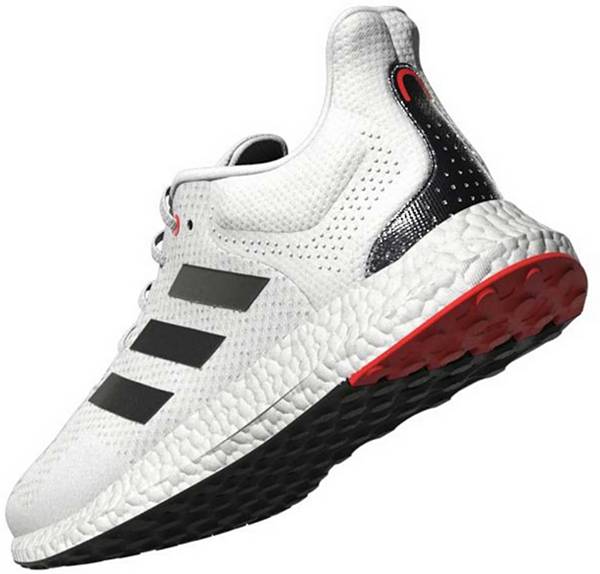 アディダス メンズ ランニングシューズ adidas Men's Pureboost 21 Running Shoes - White/Black_4