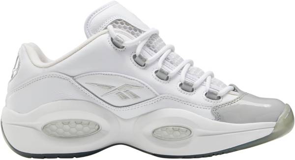 リーボック メンズ バッシュ Reebok Question Low - White/Grey