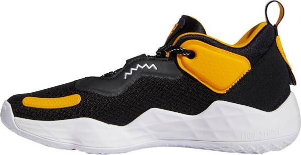 アディダス メンズ イシュー３ バッシュ adidas D.O.N. Issue #3 Basketball Shoes - Black/Orange/White_2