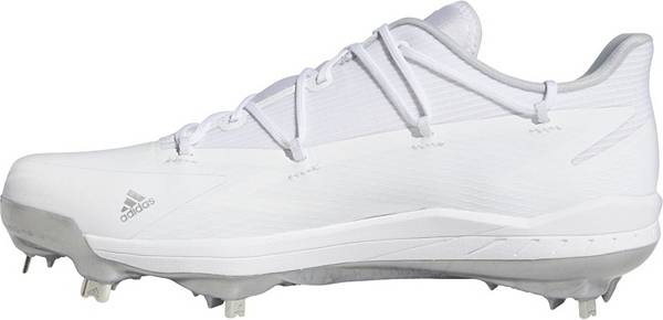 アディダス メンズ 野球 スパイク adidas Men's adizero Afterburner 8 Metal Baseball Cleats - White/Silver