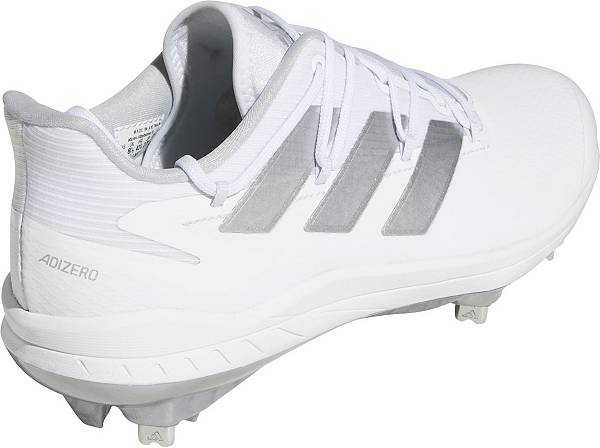 アディダス メンズ 野球 スパイク adidas Men's adizero Afterburner 8 Metal Baseball Cleats - White/Silver