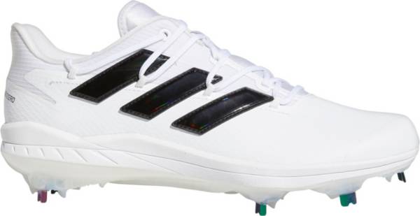 アディダス メンズ 野球 スパイク adidas Men's adizero Afterburner 8 l Baseball Cleats - White/Iridescent