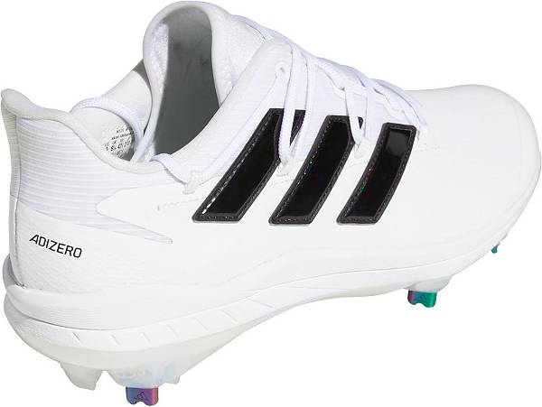 アディダス メンズ 野球 スパイク adidas Men's adizero Afterburner 8 Metal Baseball Cleats - White/Iridescent