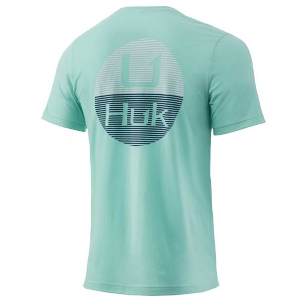 ハック メンズ Tシャツ Huk Men's Horizon Lines Graphic T-Shirt - Seafoam Heather