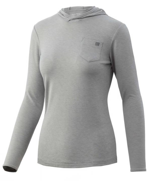 フック レディース パーカー HUK Women's Waypoint Hoodie - Grey